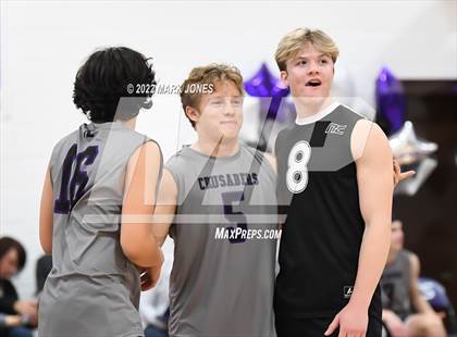 Thumbnail 3 in Notre Dame Prep @ Northwest Christian (Senior Night) photogallery.