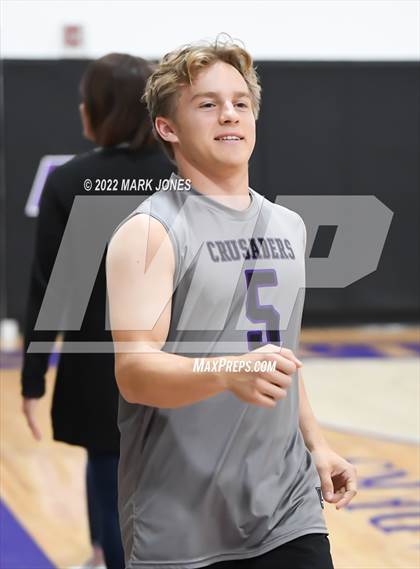 Thumbnail 2 in Notre Dame Prep @ Northwest Christian (Senior Night) photogallery.