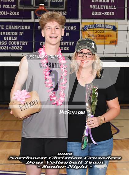 Thumbnail 3 in Notre Dame Prep @ Northwest Christian (Senior Night) photogallery.