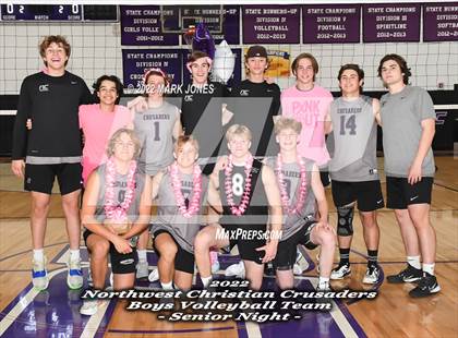 Thumbnail 3 in Notre Dame Prep @ Northwest Christian (Senior Night) photogallery.