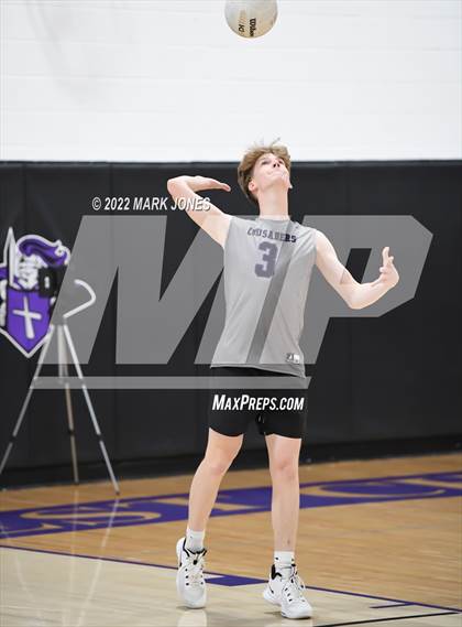 Thumbnail 1 in Notre Dame Prep @ Northwest Christian (Senior Night) photogallery.