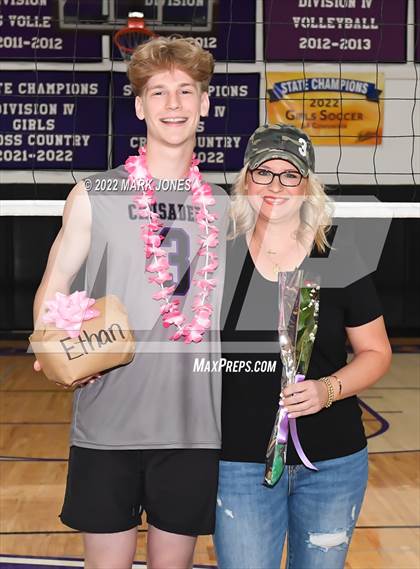 Thumbnail 2 in Notre Dame Prep @ Northwest Christian (Senior Night) photogallery.