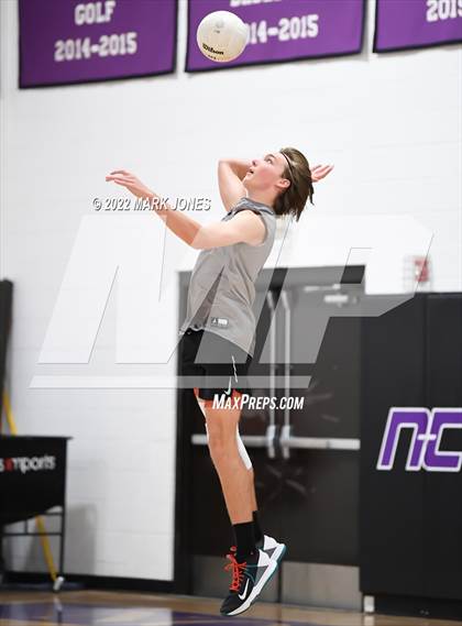Thumbnail 1 in Notre Dame Prep @ Northwest Christian (Senior Night) photogallery.