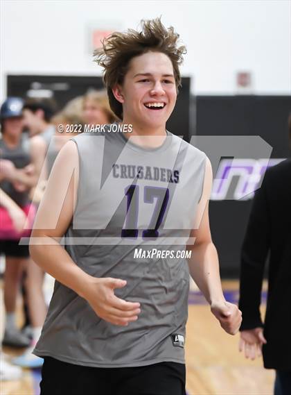 Thumbnail 3 in Notre Dame Prep @ Northwest Christian (Senior Night) photogallery.