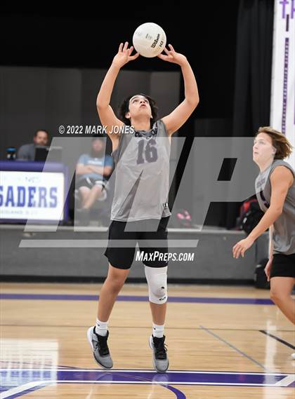 Thumbnail 1 in Notre Dame Prep @ Northwest Christian (Senior Night) photogallery.