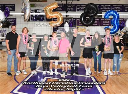 Thumbnail 2 in Notre Dame Prep @ Northwest Christian (Senior Night) photogallery.