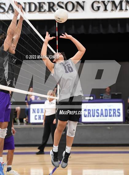 Thumbnail 1 in Notre Dame Prep @ Northwest Christian (Senior Night) photogallery.