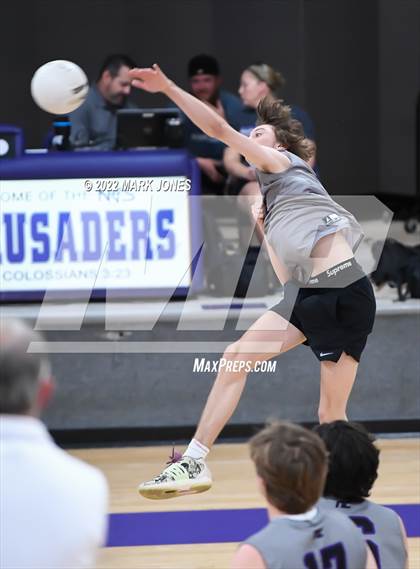 Thumbnail 1 in Notre Dame Prep @ Northwest Christian (Senior Night) photogallery.