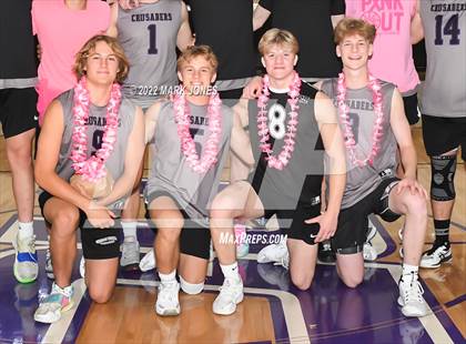 Thumbnail 1 in Notre Dame Prep @ Northwest Christian (Senior Night) photogallery.