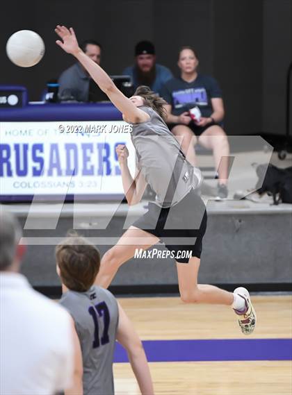 Thumbnail 3 in Notre Dame Prep @ Northwest Christian (Senior Night) photogallery.