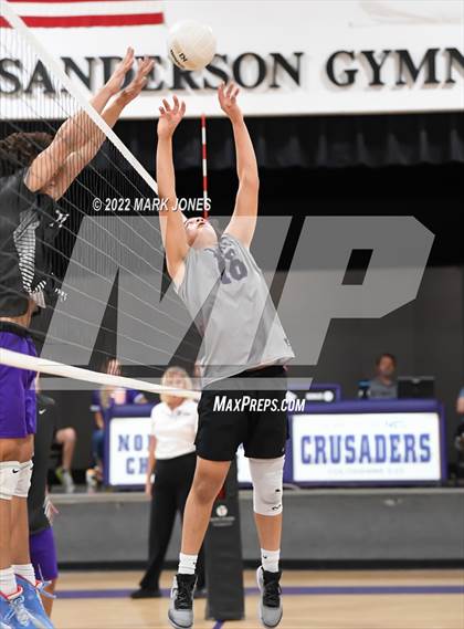 Thumbnail 2 in Notre Dame Prep @ Northwest Christian (Senior Night) photogallery.