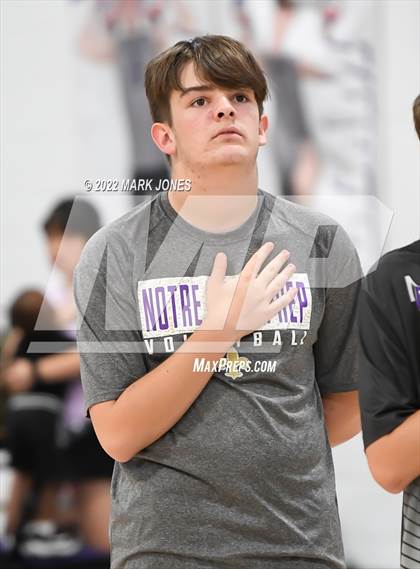 Thumbnail 1 in Notre Dame Prep @ Northwest Christian (Senior Night) photogallery.