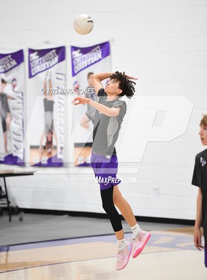 Thumbnail 2 in Notre Dame Prep @ Northwest Christian (Senior Night) photogallery.