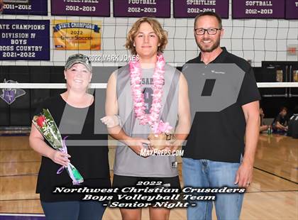 Thumbnail 3 in Notre Dame Prep @ Northwest Christian (Senior Night) photogallery.