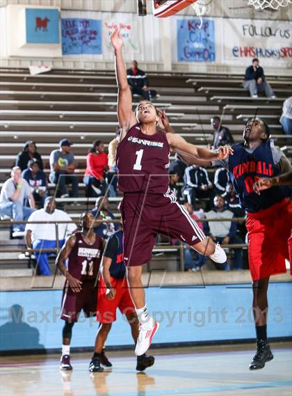 Thumbnail 2 in Kimball [Justin F.] vs. Sunrise Christian Academy (Elite 14 Tournament) photogallery.
