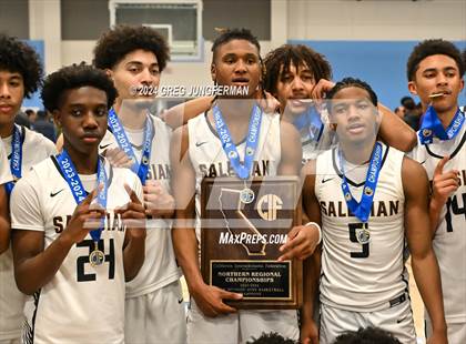 Thumbnail 2 in Archbishop Riordan @ Salesian College Preparatory (CIF NorCal Regional Open Final) photogallery.