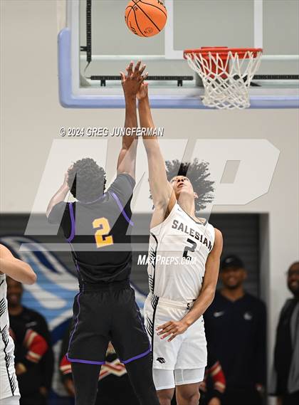 Thumbnail 2 in Archbishop Riordan @ Salesian College Preparatory (CIF NorCal Regional Open Final) photogallery.