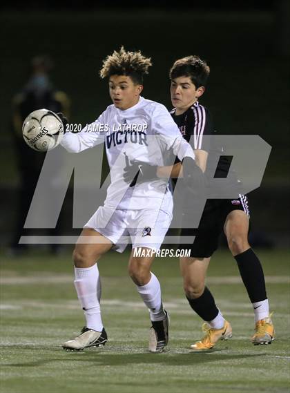 Thumbnail 1 in Victor @ Penfield (NYSPHSAA Section 5 Class AA Semifinal) photogallery.