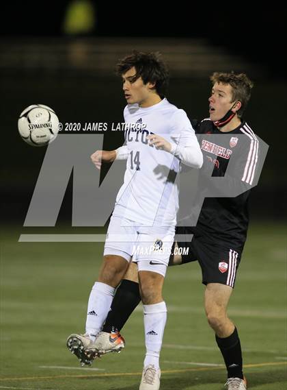 Thumbnail 3 in Victor @ Penfield (NYSPHSAA Section 5 Class AA Semifinal) photogallery.