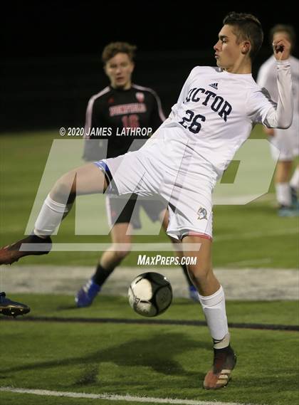Thumbnail 2 in Victor @ Penfield (NYSPHSAA Section 5 Class AA Semifinal) photogallery.
