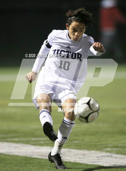 Thumbnail 3 in Victor @ Penfield (NYSPHSAA Section 5 Class AA Semifinal) photogallery.