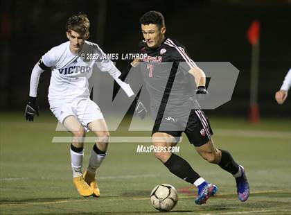 Thumbnail 2 in Victor @ Penfield (NYSPHSAA Section 5 Class AA Semifinal) photogallery.