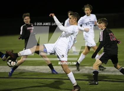Thumbnail 2 in Victor @ Penfield (NYSPHSAA Section 5 Class AA Semifinal) photogallery.