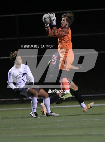 Thumbnail 3 in Victor @ Penfield (NYSPHSAA Section 5 Class AA Semifinal) photogallery.