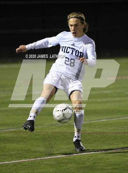 Thumbnail 3 in Victor @ Penfield (NYSPHSAA Section 5 Class AA Semifinal) photogallery.