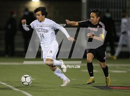 Thumbnail 3 in Victor @ Penfield (NYSPHSAA Section 5 Class AA Semifinal) photogallery.