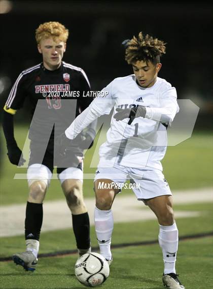 Thumbnail 3 in Victor @ Penfield (NYSPHSAA Section 5 Class AA Semifinal) photogallery.