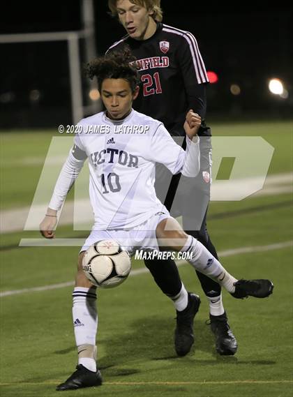 Thumbnail 3 in Victor @ Penfield (NYSPHSAA Section 5 Class AA Semifinal) photogallery.