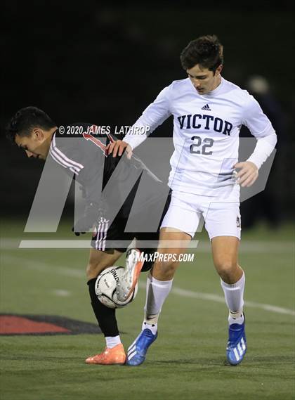 Thumbnail 2 in Victor @ Penfield (NYSPHSAA Section 5 Class AA Semifinal) photogallery.