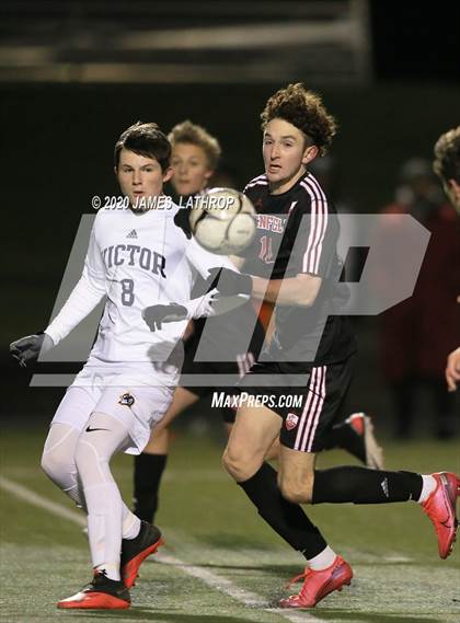 Thumbnail 3 in Victor @ Penfield (NYSPHSAA Section 5 Class AA Semifinal) photogallery.