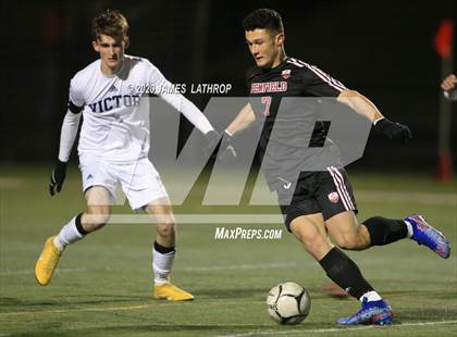 Thumbnail 3 in Victor @ Penfield (NYSPHSAA Section 5 Class AA Semifinal) photogallery.