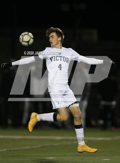 Thumbnail 3 in Victor @ Penfield (NYSPHSAA Section 5 Class AA Semifinal) photogallery.