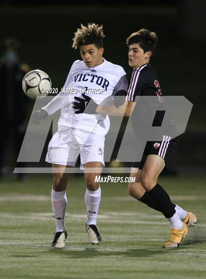 Thumbnail 3 in Victor @ Penfield (NYSPHSAA Section 5 Class AA Semifinal) photogallery.