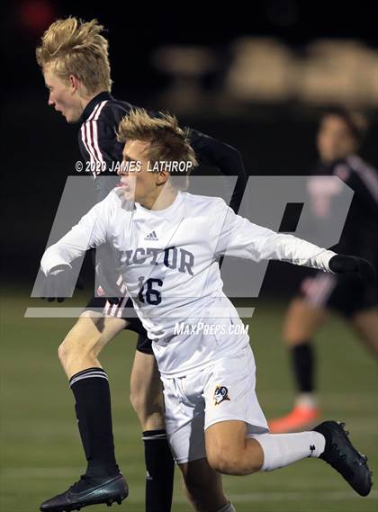 Thumbnail 2 in Victor @ Penfield (NYSPHSAA Section 5 Class AA Semifinal) photogallery.