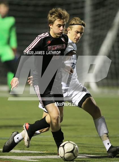 Thumbnail 2 in Victor @ Penfield (NYSPHSAA Section 5 Class AA Semifinal) photogallery.