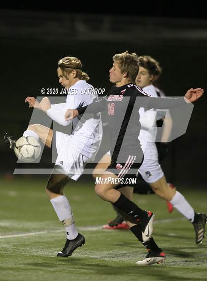 Thumbnail 3 in Victor @ Penfield (NYSPHSAA Section 5 Class AA Semifinal) photogallery.
