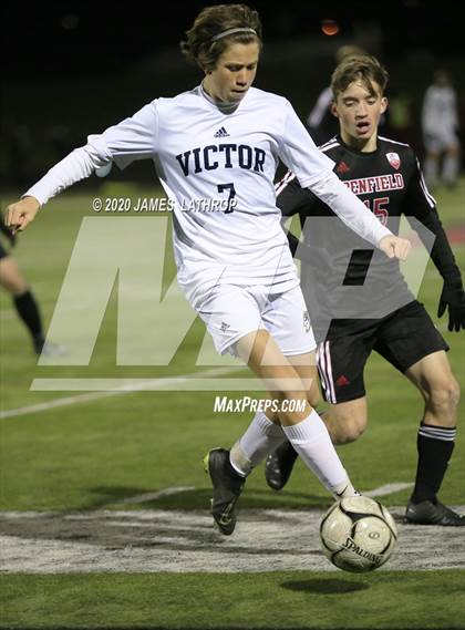 Thumbnail 3 in Victor @ Penfield (NYSPHSAA Section 5 Class AA Semifinal) photogallery.