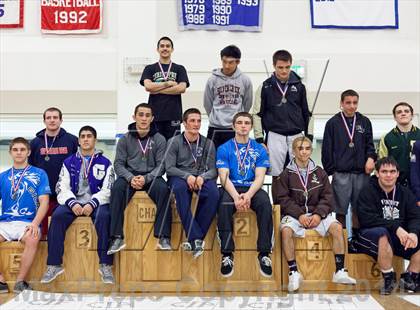 Thumbnail 1 in CIF CCS Masters Wrestling Championships (Finals) photogallery.