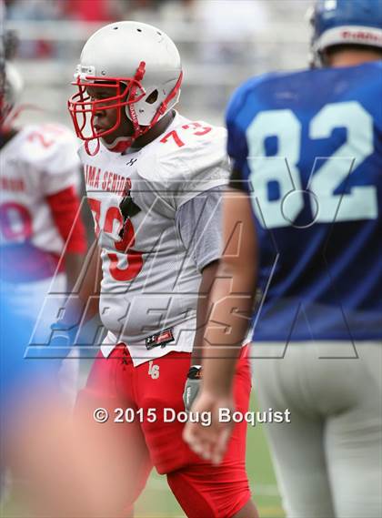 Thumbnail 3 in Lima Senior vs. Defiance (Scrimmage) photogallery.