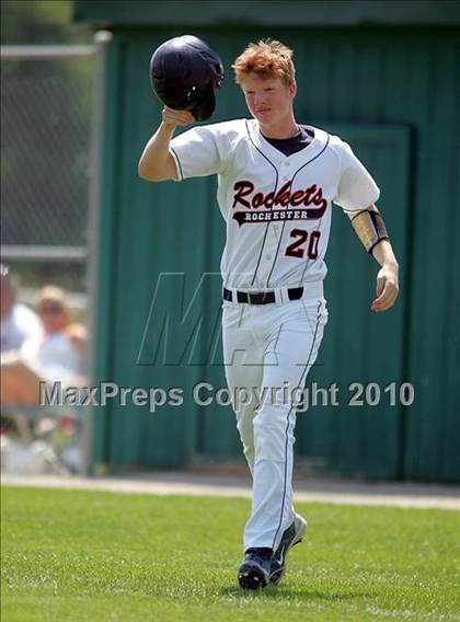 Thumbnail 1 in Pleasant Plains vs. Rochester (IHSA Class 2A Sectional Final) photogallery.