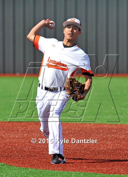 Thumbnail 2 in Burkburnett vs Springtown (Walker Stallcup Tournament) photogallery.