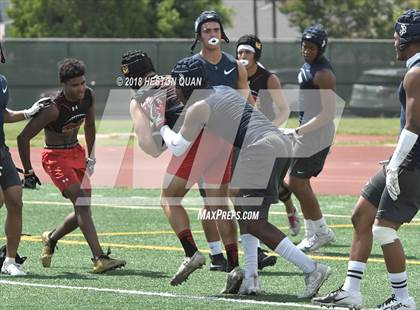 Thumbnail 1 in St. John Bosco vs. Mission Viejo (Battle at the Beach 7-on-7) photogallery.