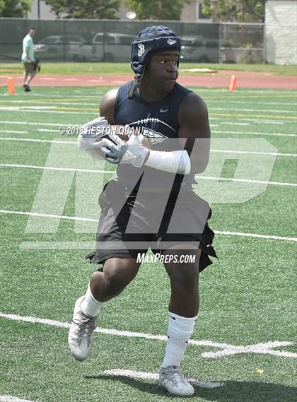 Thumbnail 1 in St. John Bosco vs. Mission Viejo (Battle at the Beach 7-on-7) photogallery.