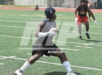 Thumbnail 1 in St. John Bosco vs. Mission Viejo (Battle at the Beach 7-on-7) photogallery.