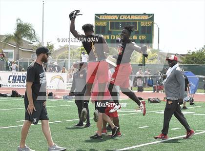 Thumbnail 1 in St. John Bosco vs. Mission Viejo (Battle at the Beach 7-on-7) photogallery.