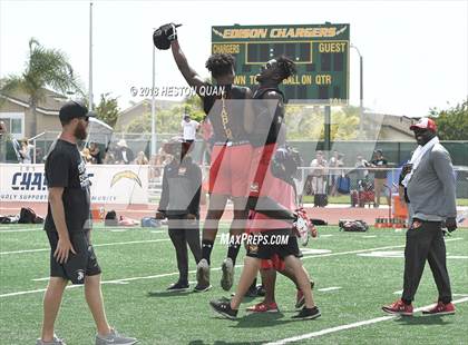 Thumbnail 2 in St. John Bosco vs. Mission Viejo (Battle at the Beach 7-on-7) photogallery.